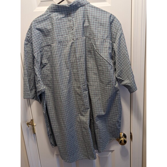 Wolverine Mens Work Shirt Size XXL Plaid Short Sleeve Fancy snaps Western - Picture 4 of 5